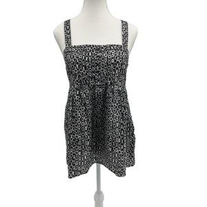 Nwt J. Crew Women's 100% Silk‎ Black  Babydoll Tank Top Shirt Loose Blouse 6